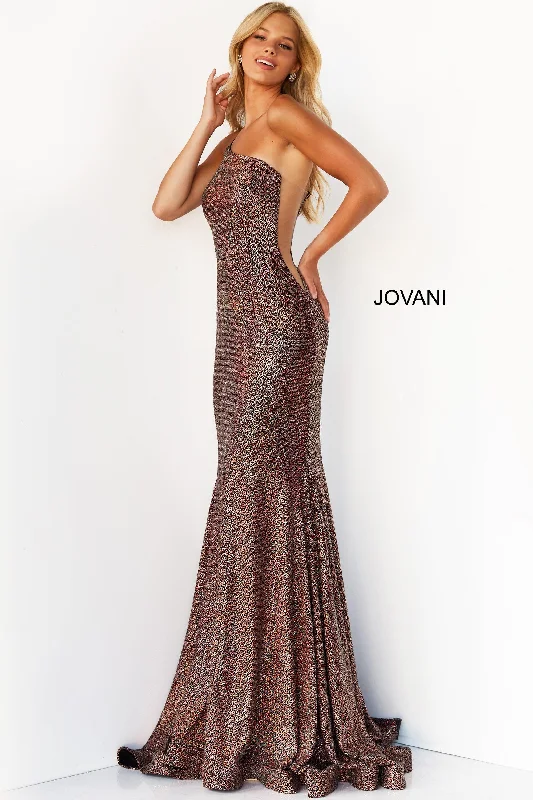 Jovani 06333 One Shoulder Formal Long Prom Dress