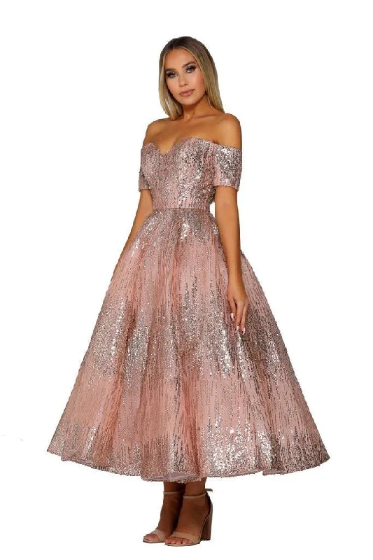 Portia And Scarlett 6365 Prom Off Shoulder Dress