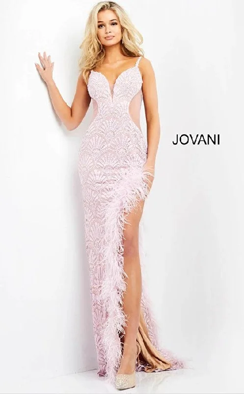 Jovani 06558 Spaghetti Strap Long Prom Gown