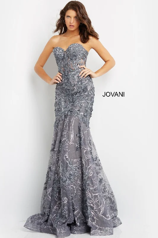 Jovani 07935 Strapless Sexy Long Prom Dress