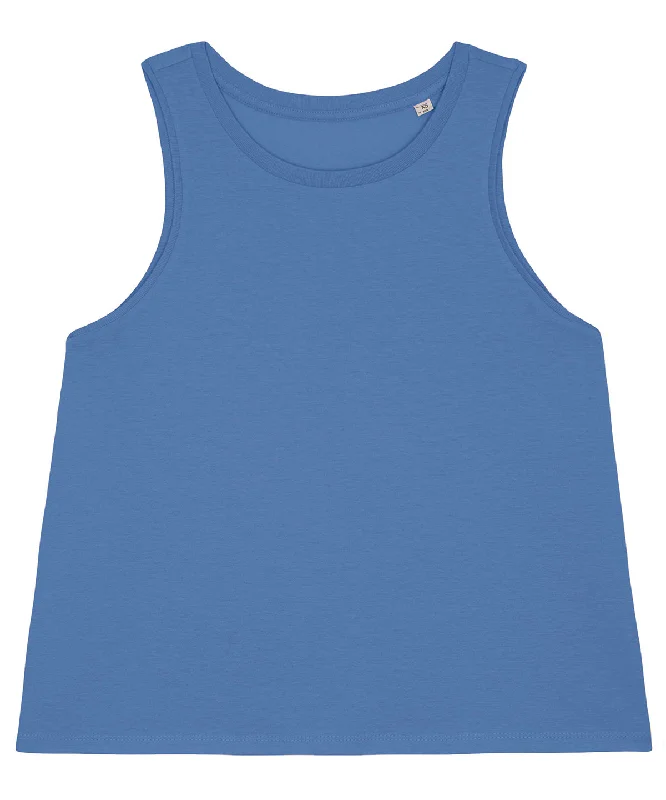 Bright Blue - Women's Stella Dancer crop tank top (STTW038)