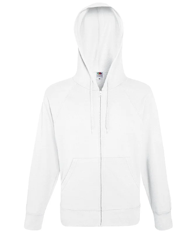 White - Lightweight hooded sweatshirt jacket