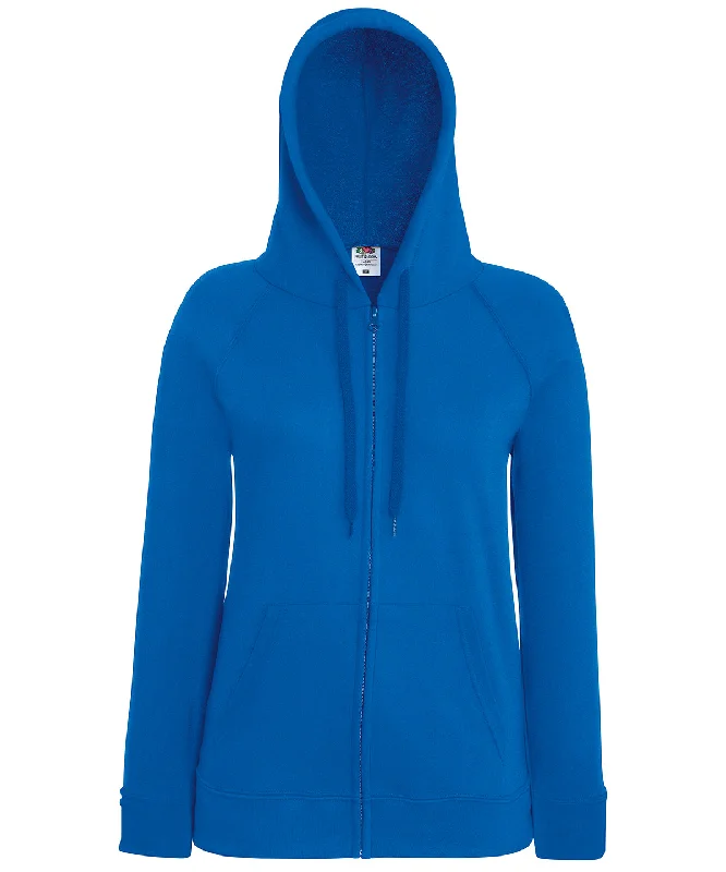 Royal Blue - Women's lightweight hooded sweatshirt jacket