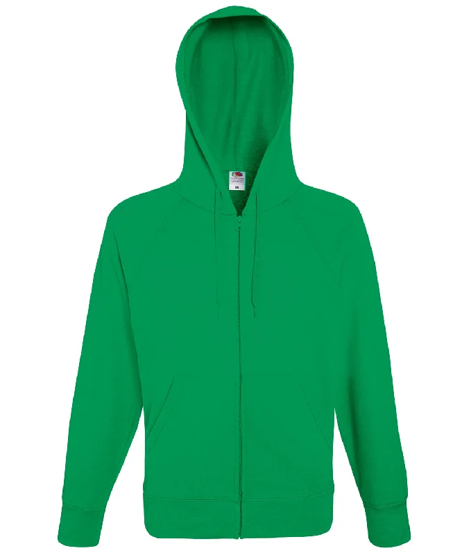 Kelly Green - Lightweight hooded sweatshirt jacket