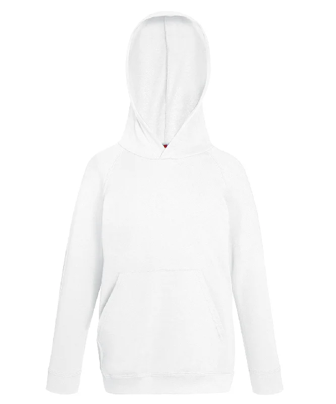 White - Kids lightweight hooded sweatshirt