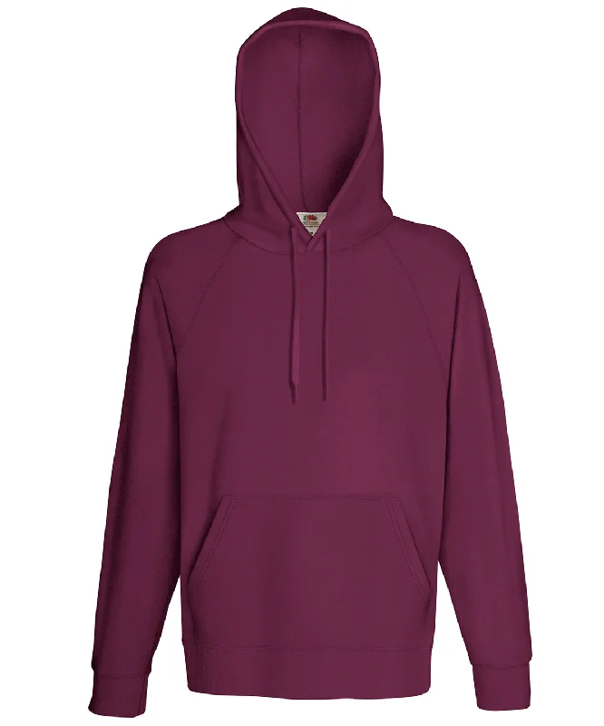 Burgundy - Lightweight hooded sweatshirt