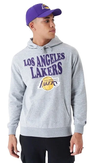 New Era NBA L.A Lakers Script Oversized Pullover Hoodie