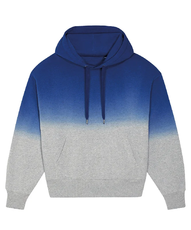 Dip Dye Worker Blue/Heather Grey - Slammer Dip Dye oversized brushed sweatshirt (STSU858)