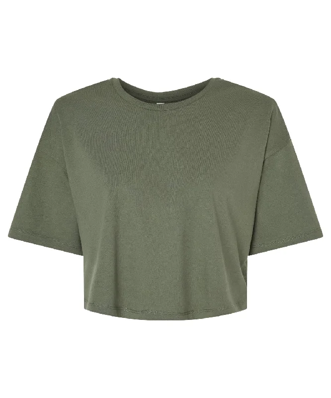 Military Green - Women’s Jersey crop tee