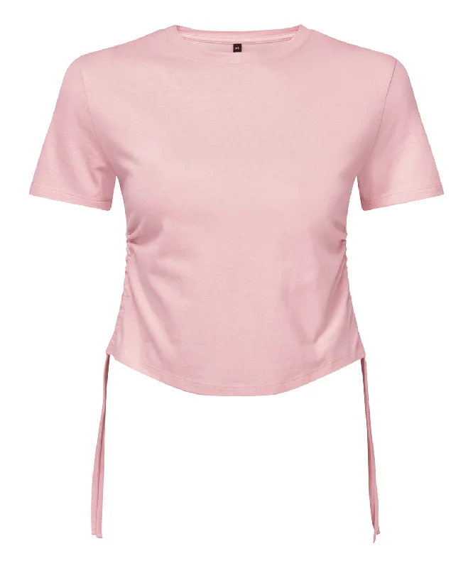 Light Pink - Women’s TriDri® ruched crop top