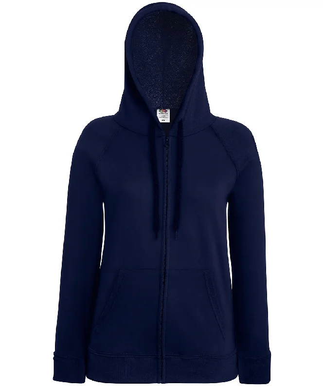 Deep Navy - Women's lightweight hooded sweatshirt jacket