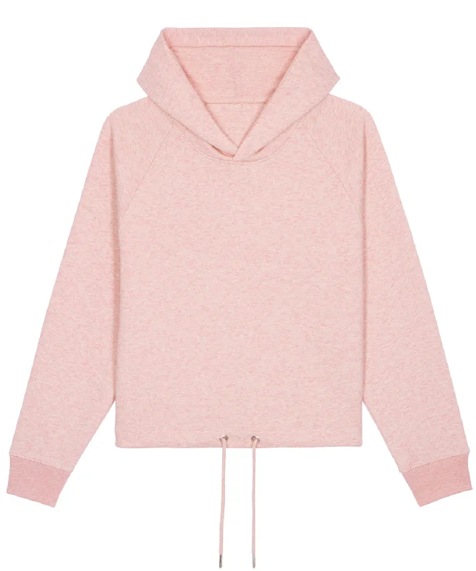 Cream Heather Pink - Women's Stella Bower cropped hoodie  (STSW132)