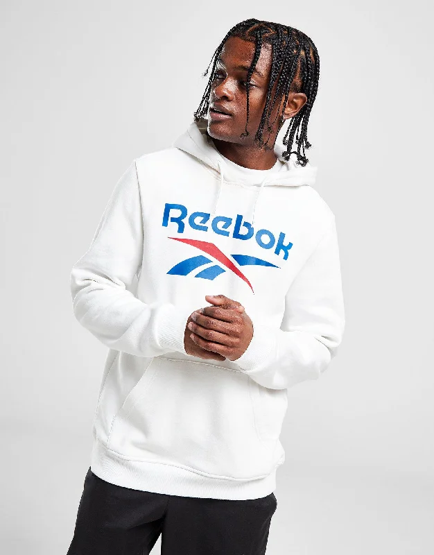 Reebok Identity Fleece Stacked Logo Pullover Hoodie