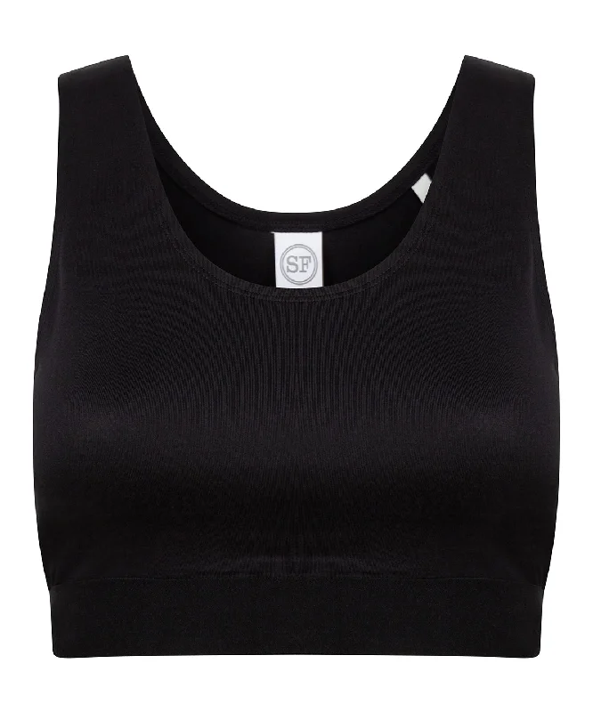 Black/Black - Kids fashion crop top