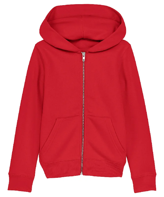 Red - Mini Runner kids brushed zip-through sweatshirt (STSK912)