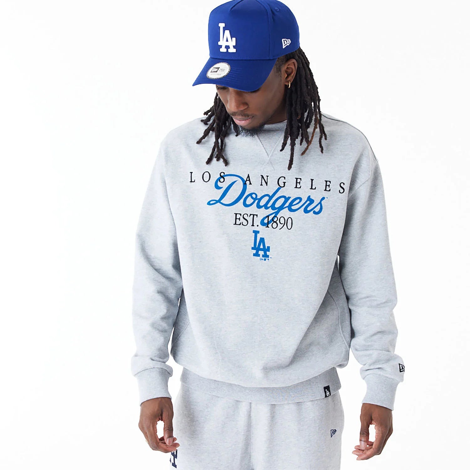 LA Dodgers MLB Lifestyle Grey Crew Neck Sweatshirt