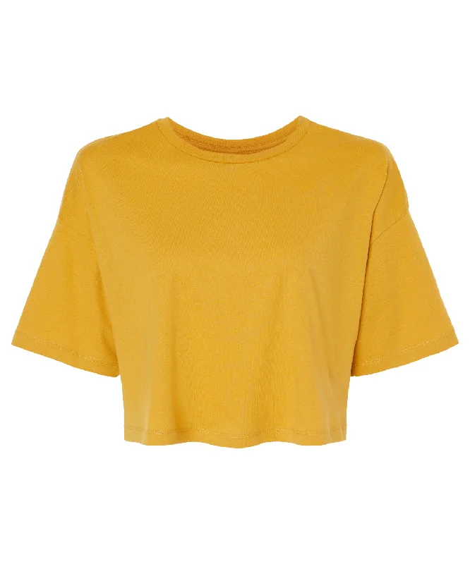 Mustard - Women’s Jersey crop tee