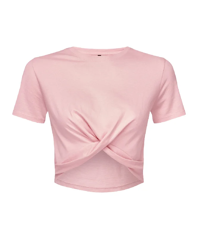 Light Pink - Women’s TriDri® twist crop top