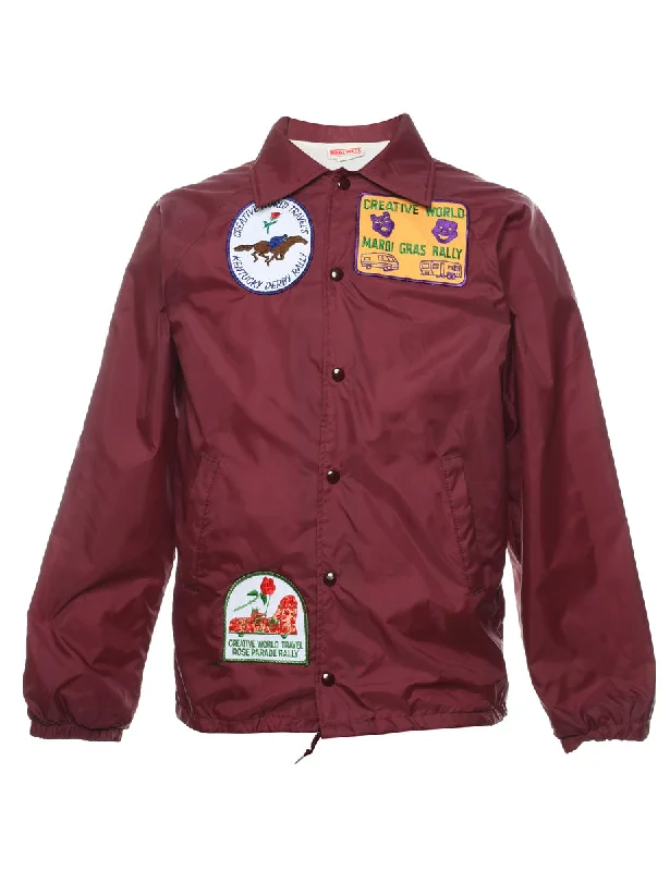 Trucker jacket with patches - S