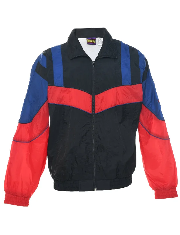 Colour Block Nylon Jacket - M