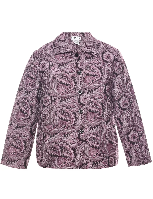 Paisley Pattern Tapestry Jacket - XS