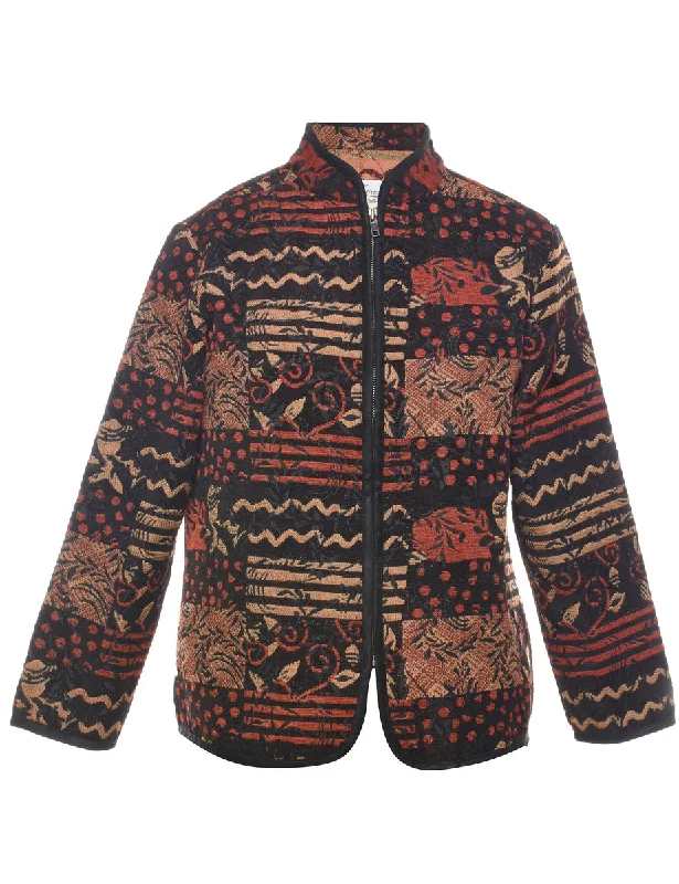 Patchwork Print Tapestry Jacket - M