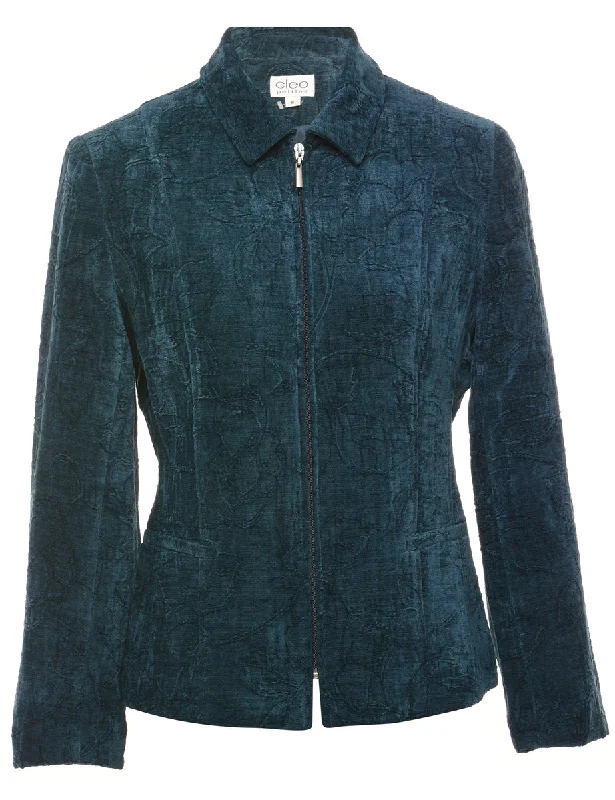 Teal Tapestry Jacket - M