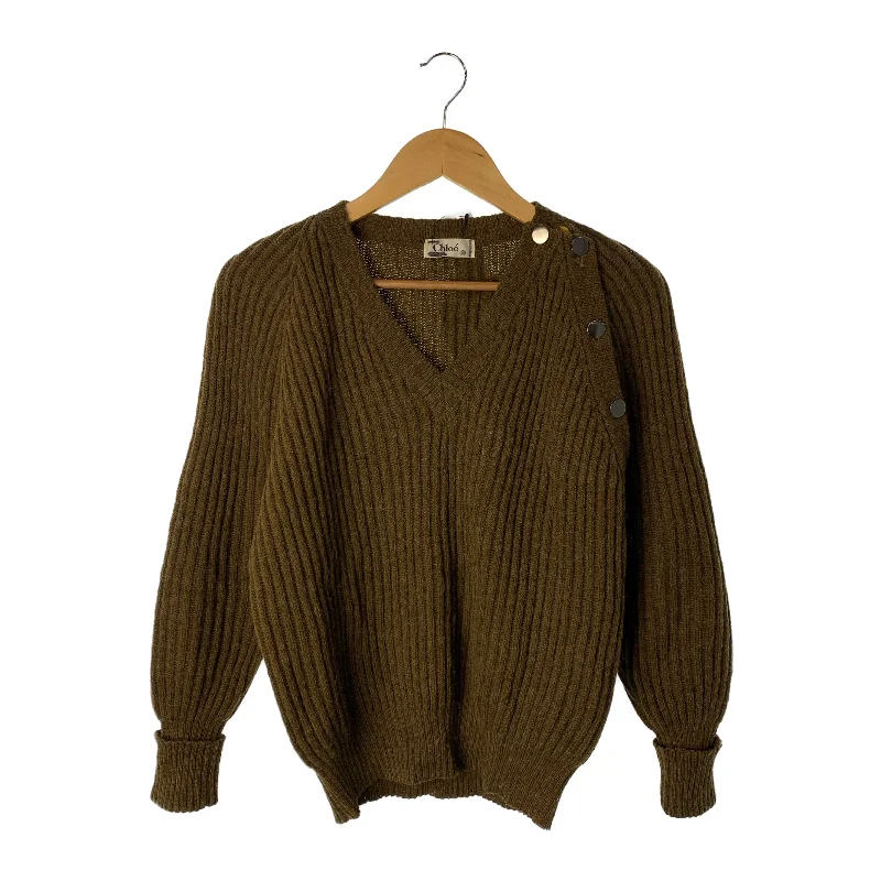 Chloe/Heavy Sweater/Brown/Wool/