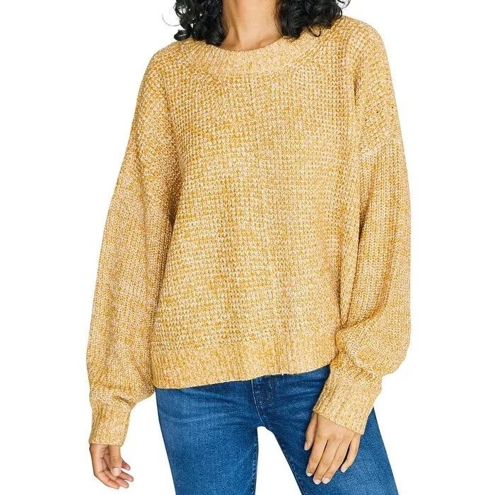 Sanctuary Women's Sorry Not Sorry Chunky Knit Sweater Gold Size Small