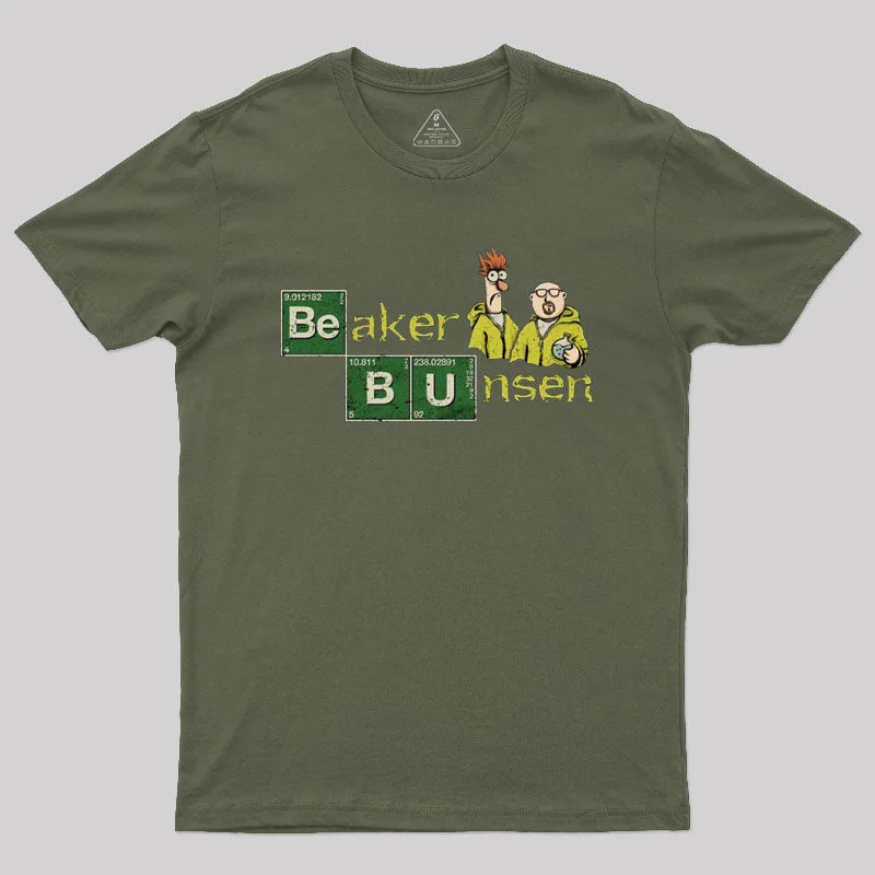 Beaker and Bunsen Breaking Muppets Geek T-Shirt