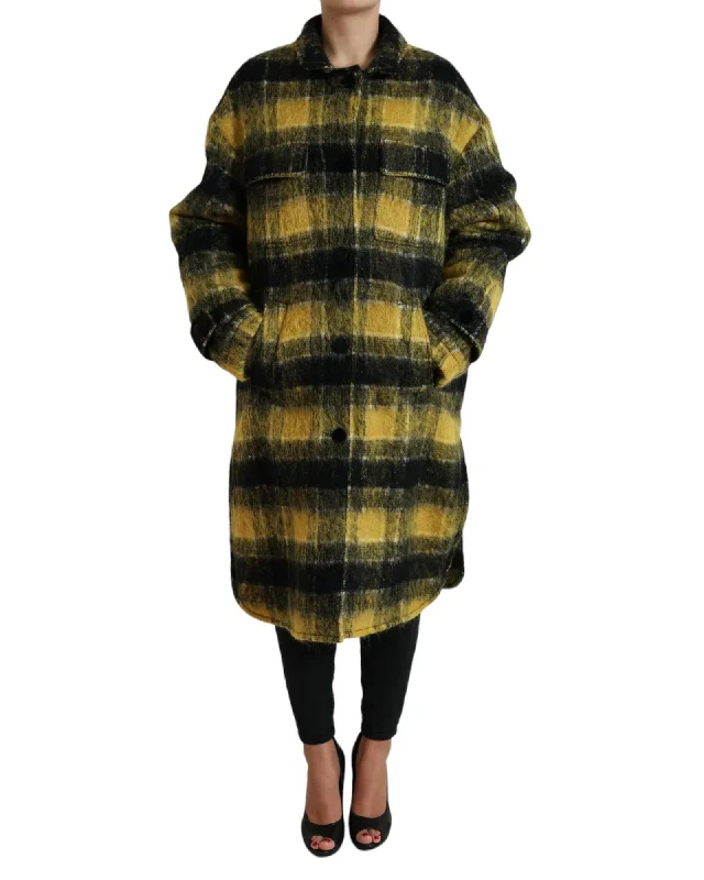 Dolce & Gabbana Plaid Long Sleeve Casual Coat Jacket