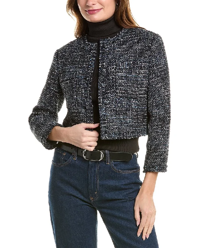 Theory Crop Wool-Blend Jacket