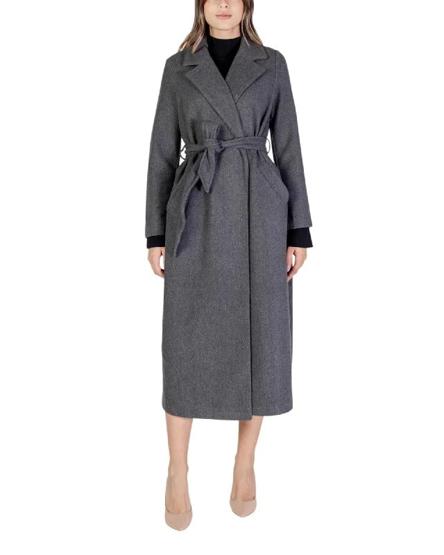 Vero Moda Lapel Collar Long Sleeve Coat with Front Pockets