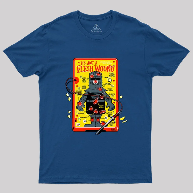 Flesh Wound Skill Game  Geek T-Shirt