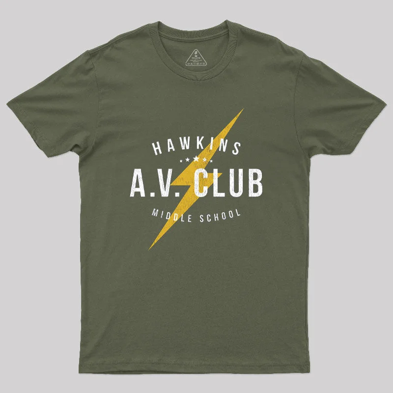 Hawkins A.V. Club Geek T-Shirt