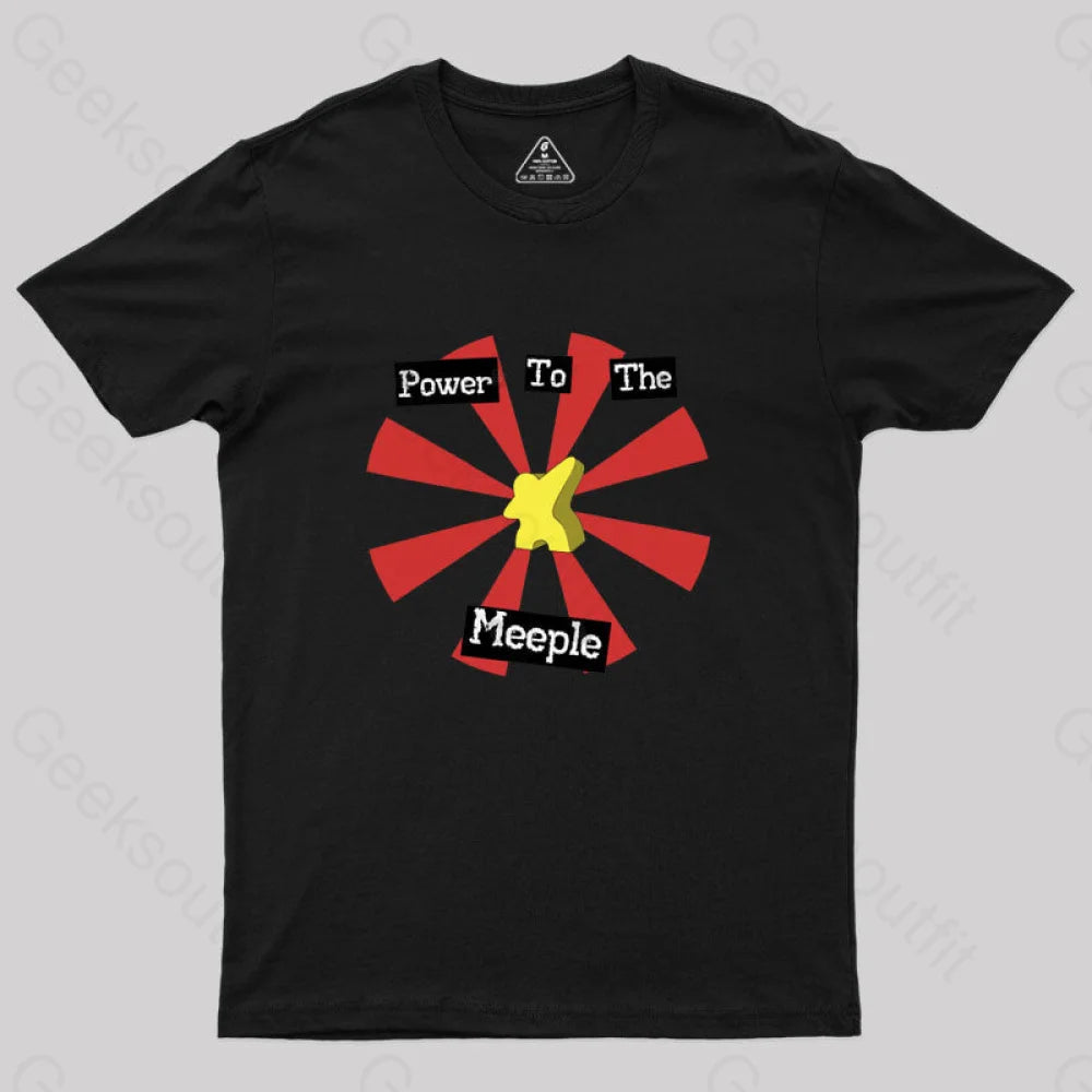 Power To The Meeple | Boardgames T-Shirt