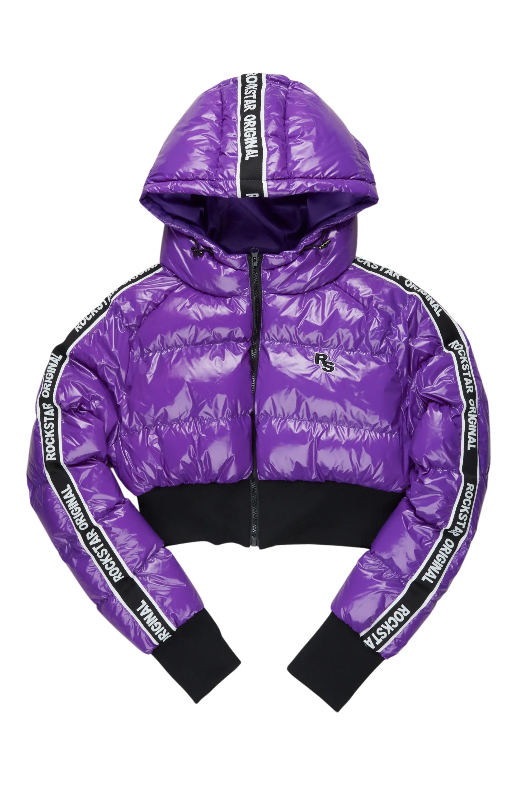 Jackey Purple 2.0 Crop Puffer Jacket