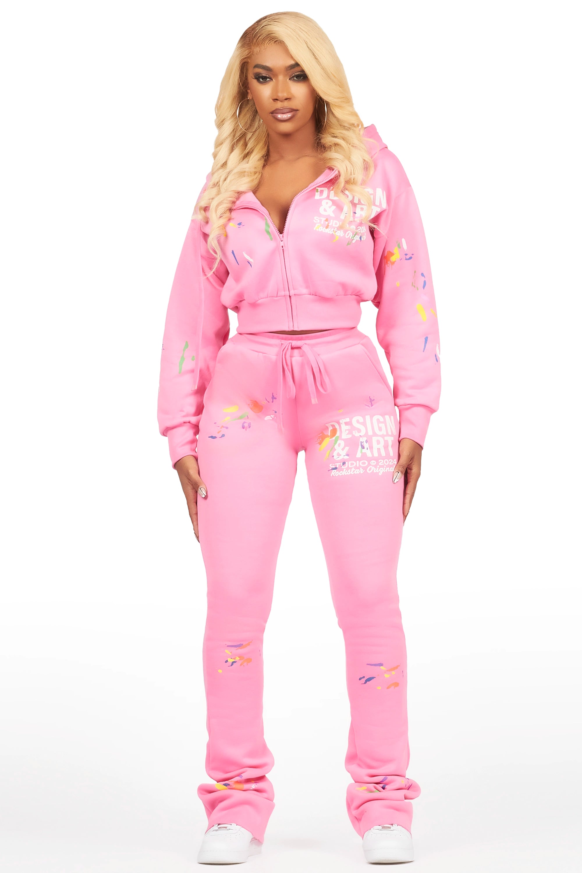 Kristiane Pink Crop Super Stacked Trackset