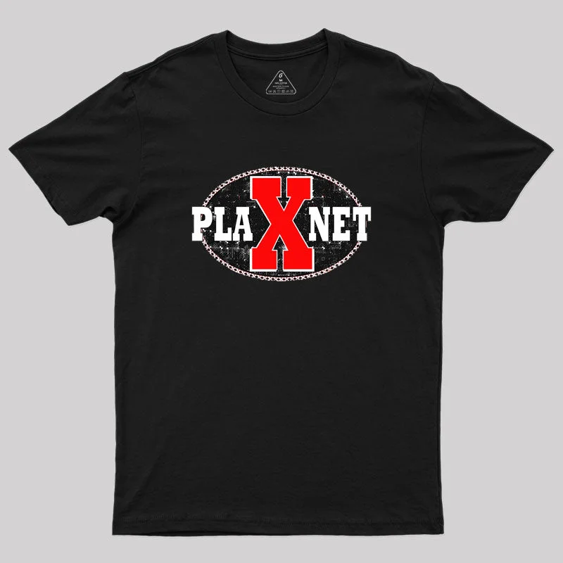 Space Brand Planet X Spaceman Logo Geek T-Shirt