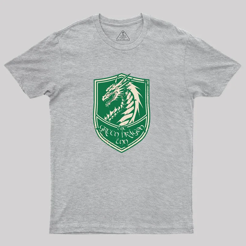 The Green Dragon Inn - Shield Logo Geek T-Shirt