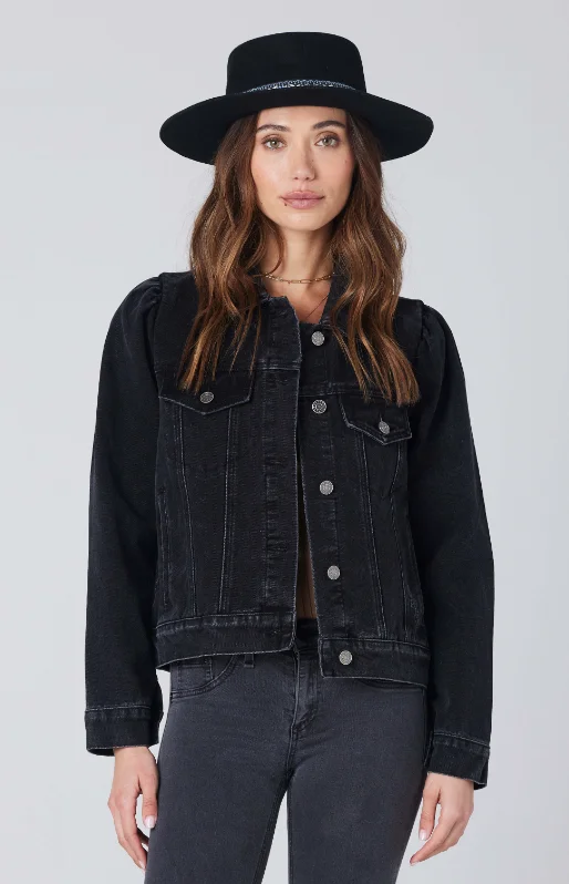 Long Sleeve Jean Jacket - Black