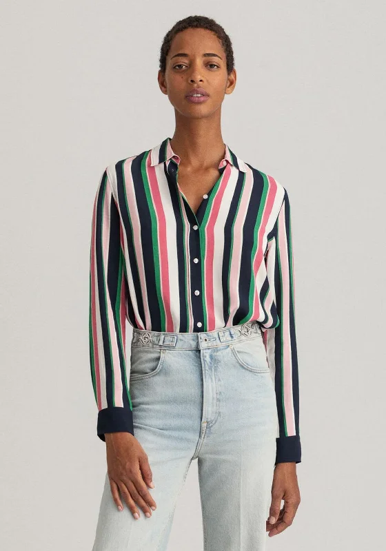 GANT Womens Regular Fit Striped Shirt, Multi