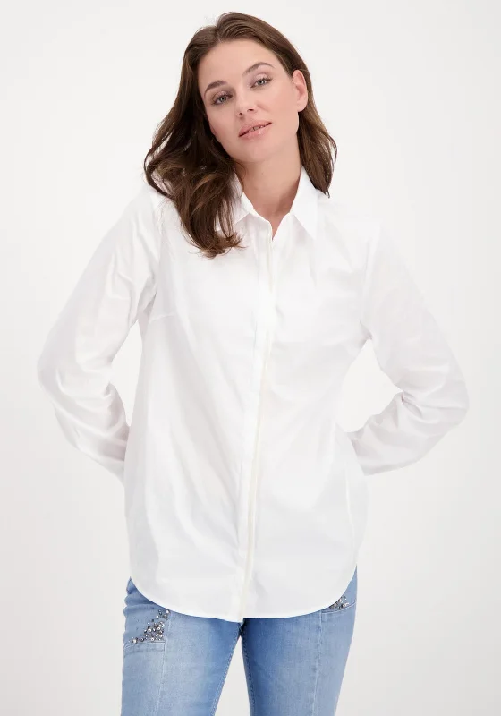 Monari Ribbon Trim Shirt, White