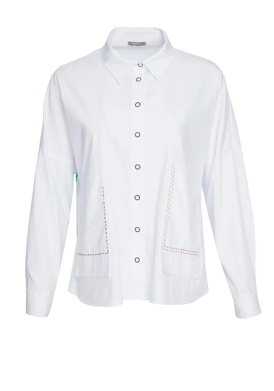 Naya Colour Stitch Shirt, White