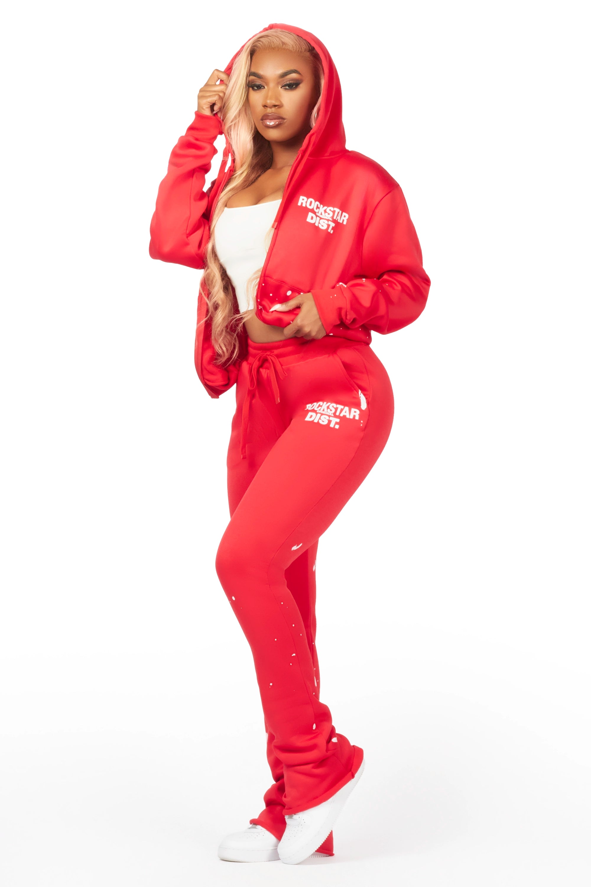 Halloway Red Zip Up Super Stacked Trackset