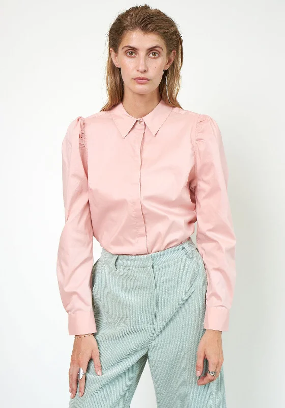 Second Female Marlene Puff Sleeve Shirt, Misty Rose