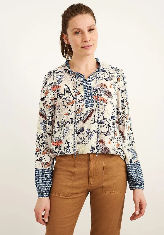 White Stuff Eta Vintage Floral Shirt, Cream Multi