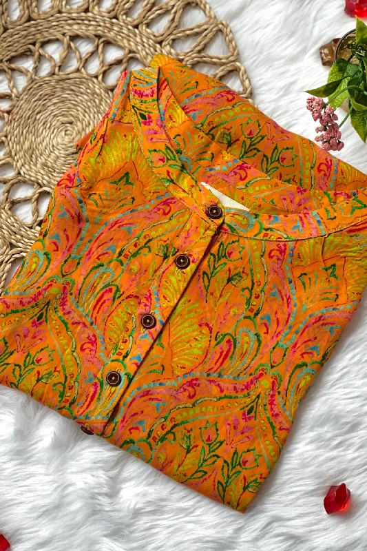 Yellow Abstract Art Shirt