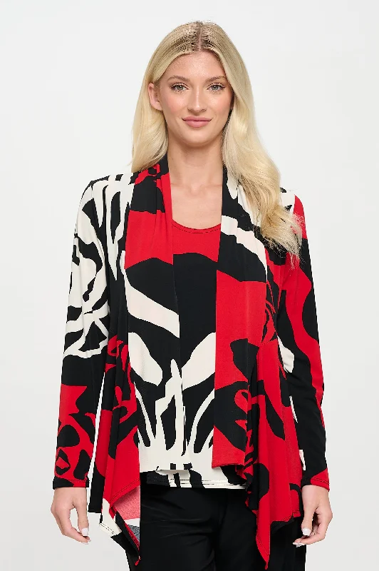 Mid-cut Jacket Long Sleeve Print-4028HT-LRP1-W445